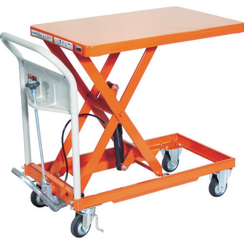 TRUSCO ハンドリフタ 250kg 500X800 オレンジ  