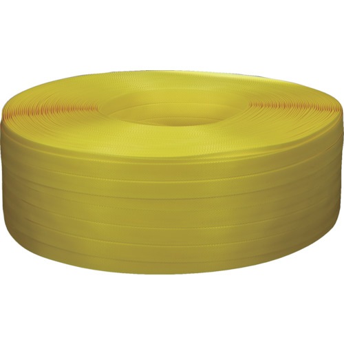 TRUSCO 手締用PPバンド 15.5mmX1000m巻 段ボールパック 黄  5箱