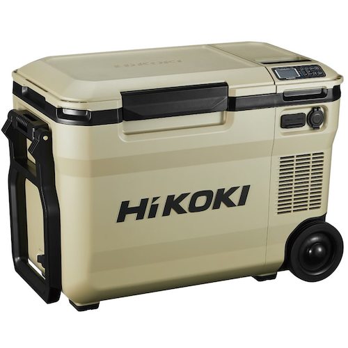 HiKOKI 18V-14.4V コードレス冷温庫大容量サイズ25L サンドベージュ マルチボルトセット品  