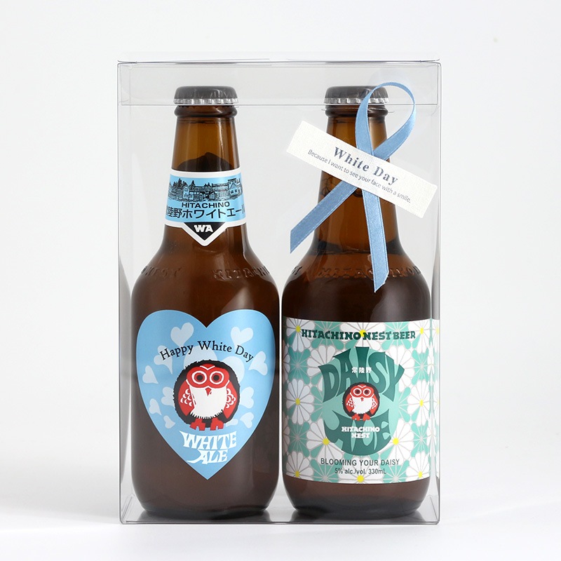 【2026ホワイトデー】常陸野ネストビール2本セット<クリアケース入り>