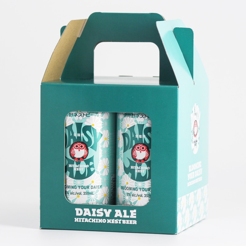 [限定]常陸野ネストビール デイジーエール 4缶セット オリジナルBOX コースター付
