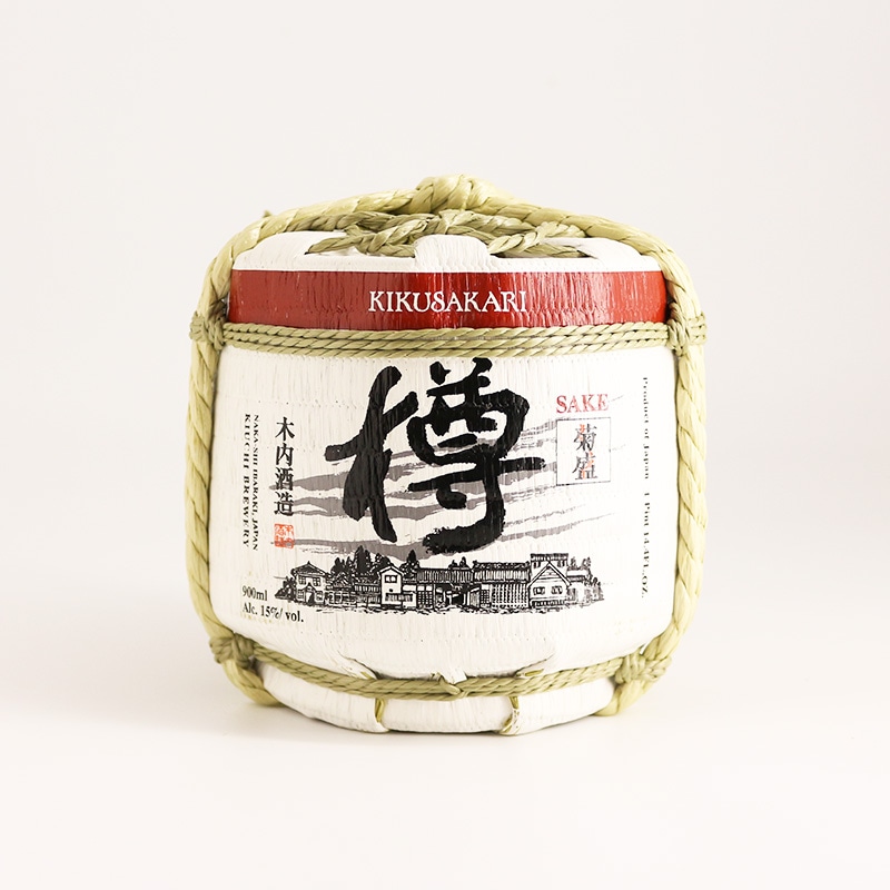 菊盛 純米樽酒 ミニ菰樽 900ml