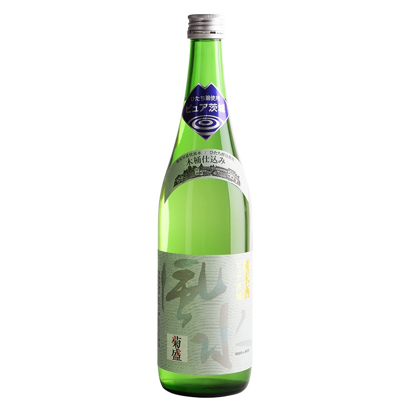 【2025父の日】限定ラベル 菊盛 純米吟醸酒「夏初月」720ml ＋ピュア茨城  純米酒 720ml ２本セット<クール便にてお届け>