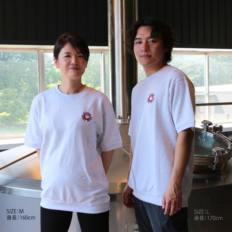 常陸野ネストビール 半袖スウェット S～XLサイズ