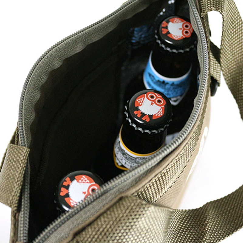 常陸野ネストビール 保冷バッグ カーキ