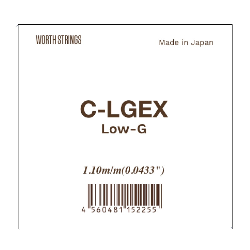 Worth】C-LGEX (クリアLow-G EX単品) ｜ウクレレ専門店 KIWAYA公式通販