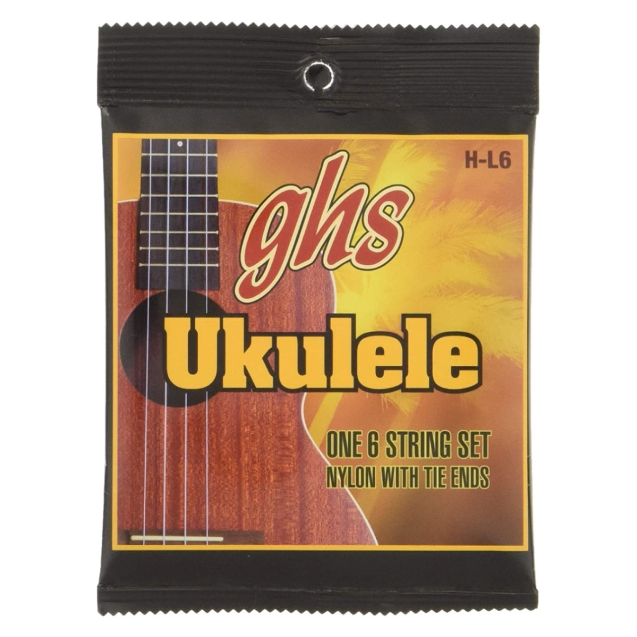 ghs】H-L6 ウクレレ弦（6弦用/ブラックナイロン）｜ウクレレ専門店