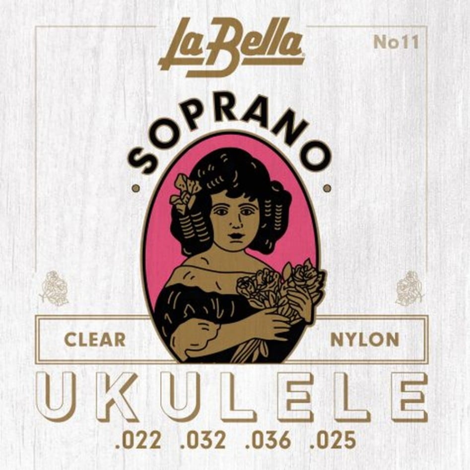 La Bella】 11 Soprano Ukulele, クリアナイロン弦（ソプラノ用