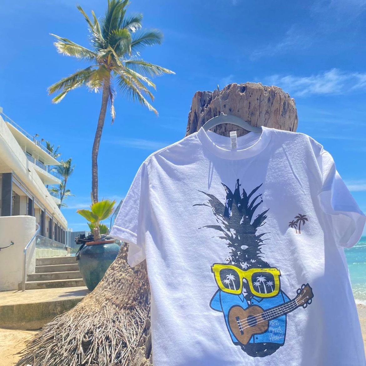 コラボTシャツ】 Bliss Closet Hawaii × KIWAYA ｜ウクレレ専門店
