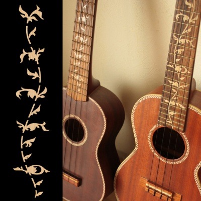 ステッカー】指板用 ツリー・オブ・ライフ (3色)｜ウクレレ専門店