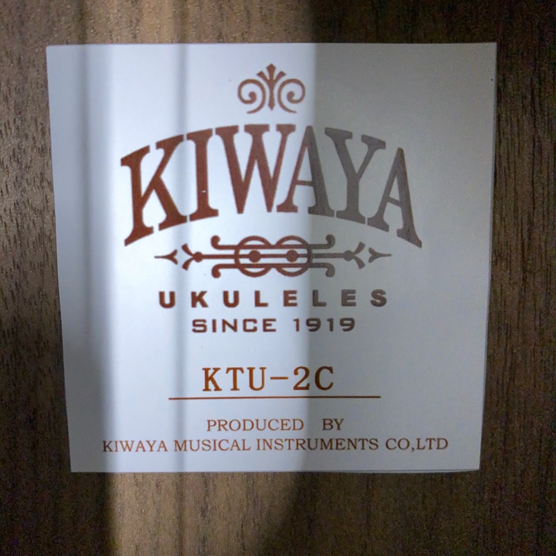 復刻版【KIWAYA】KTU-2C テナーサイズ｜ウクレレ専門店 KIWAYA公式通販