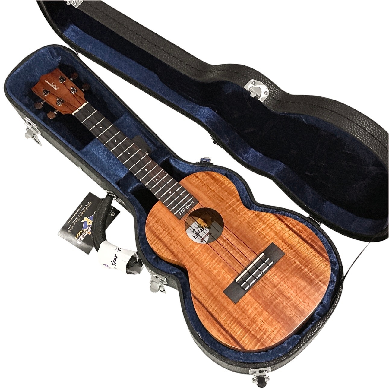 木目が綺麗な　カマカテナーウクレレHF-3 KAMAKA】HF-3 ☆110周年記念モデル テナー｜ウクレレ専門店 KIWAYA公式通販