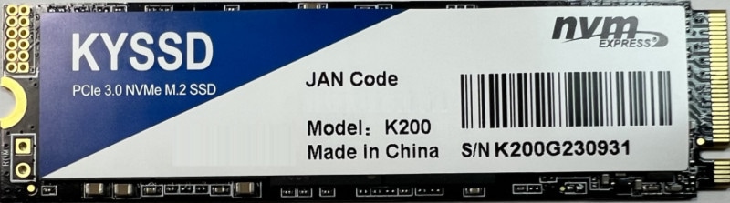 ����KYSSD-K200-1TB M.2 NVMe  TLC �Х륯�� ����m.2-nvme