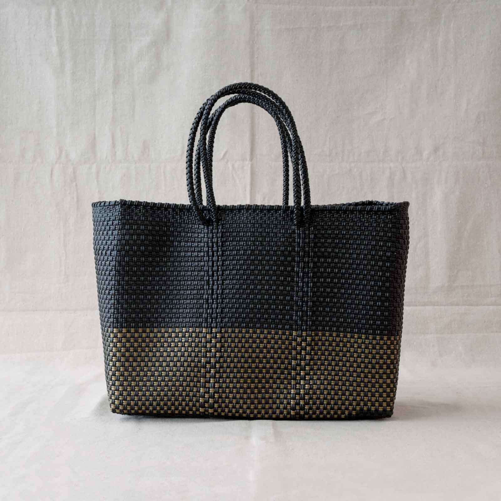 mercado bag MS/black＆gold