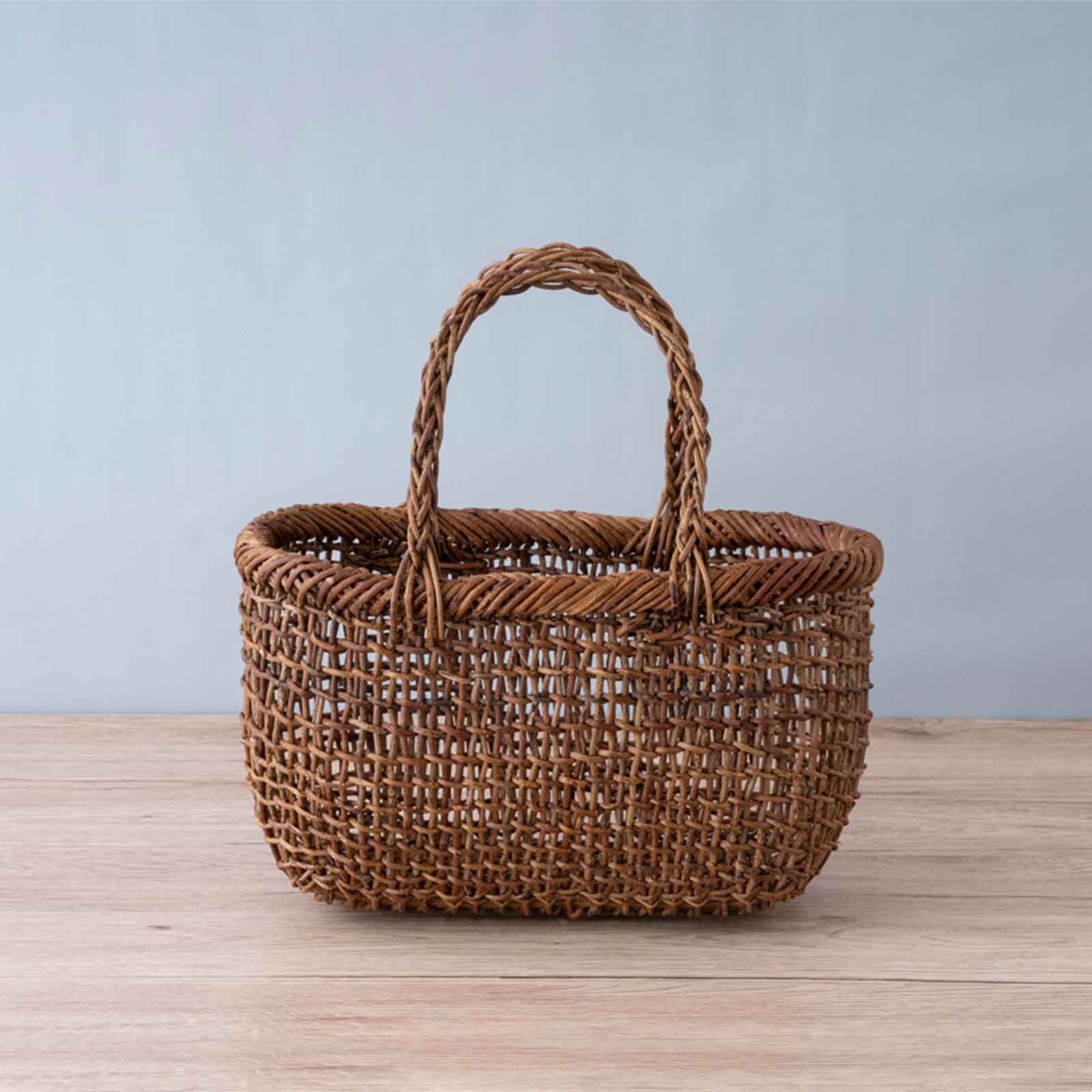 WAKAHATA social club/あけび蔓 透かし編みかご(小)