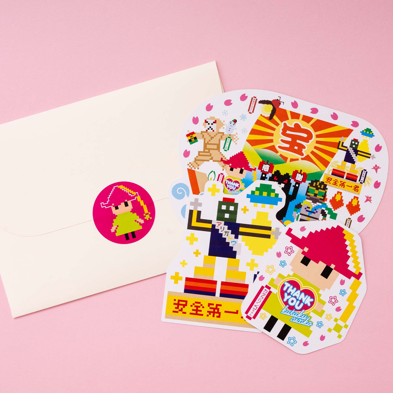 型抜きポストカードセット＜西和賀のゆかいな仲間たち＞（A）