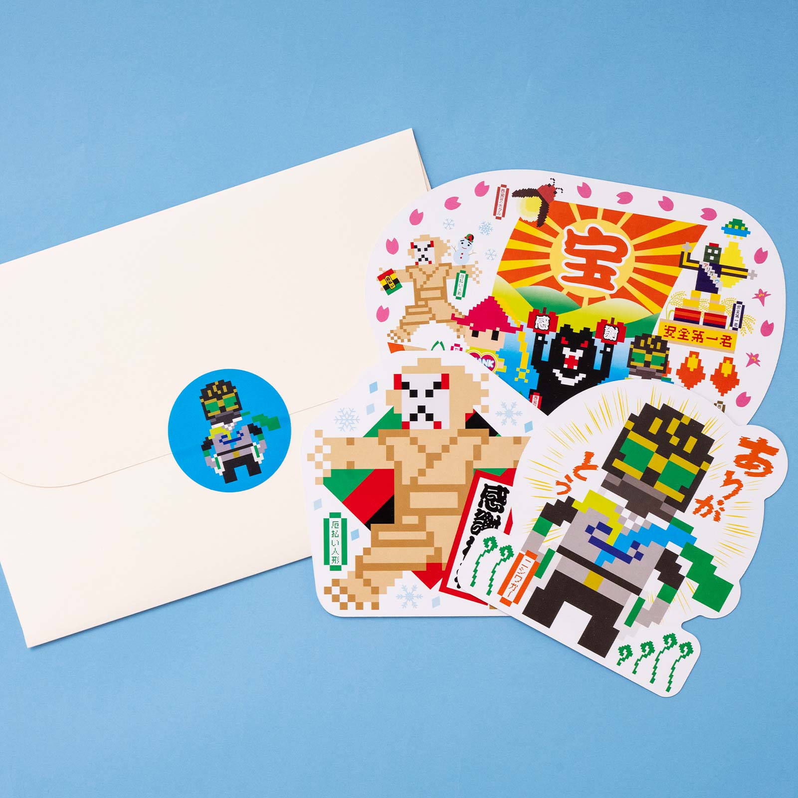 型抜きポストカードセット＜西和賀のゆかいな仲間たち＞（B）