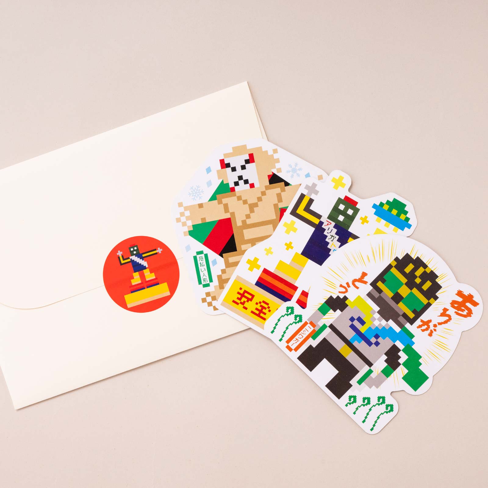 型抜きポストカードセット＜西和賀のゆかいな仲間たち＞（E）