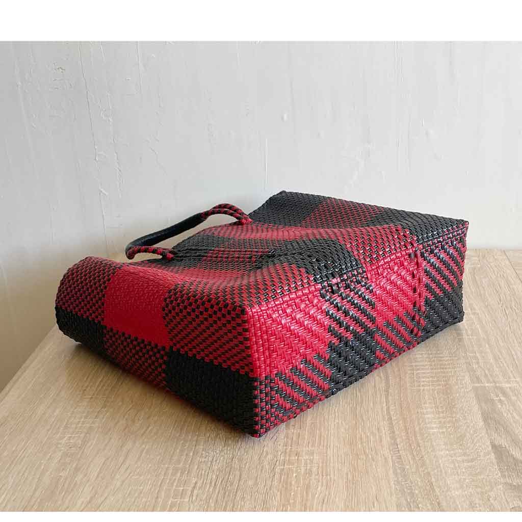 mercado bag M/handle/red&bk