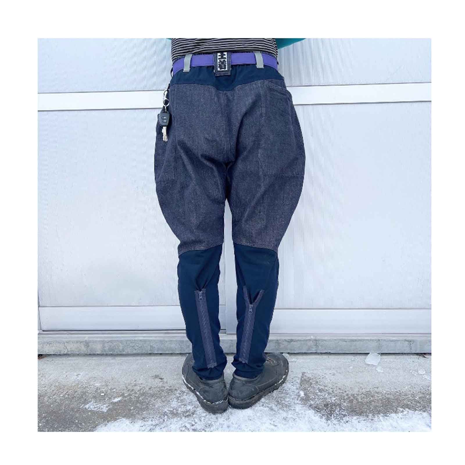 ハーベスタ!ハビコル/デニムボンデッジニッカパンツ L