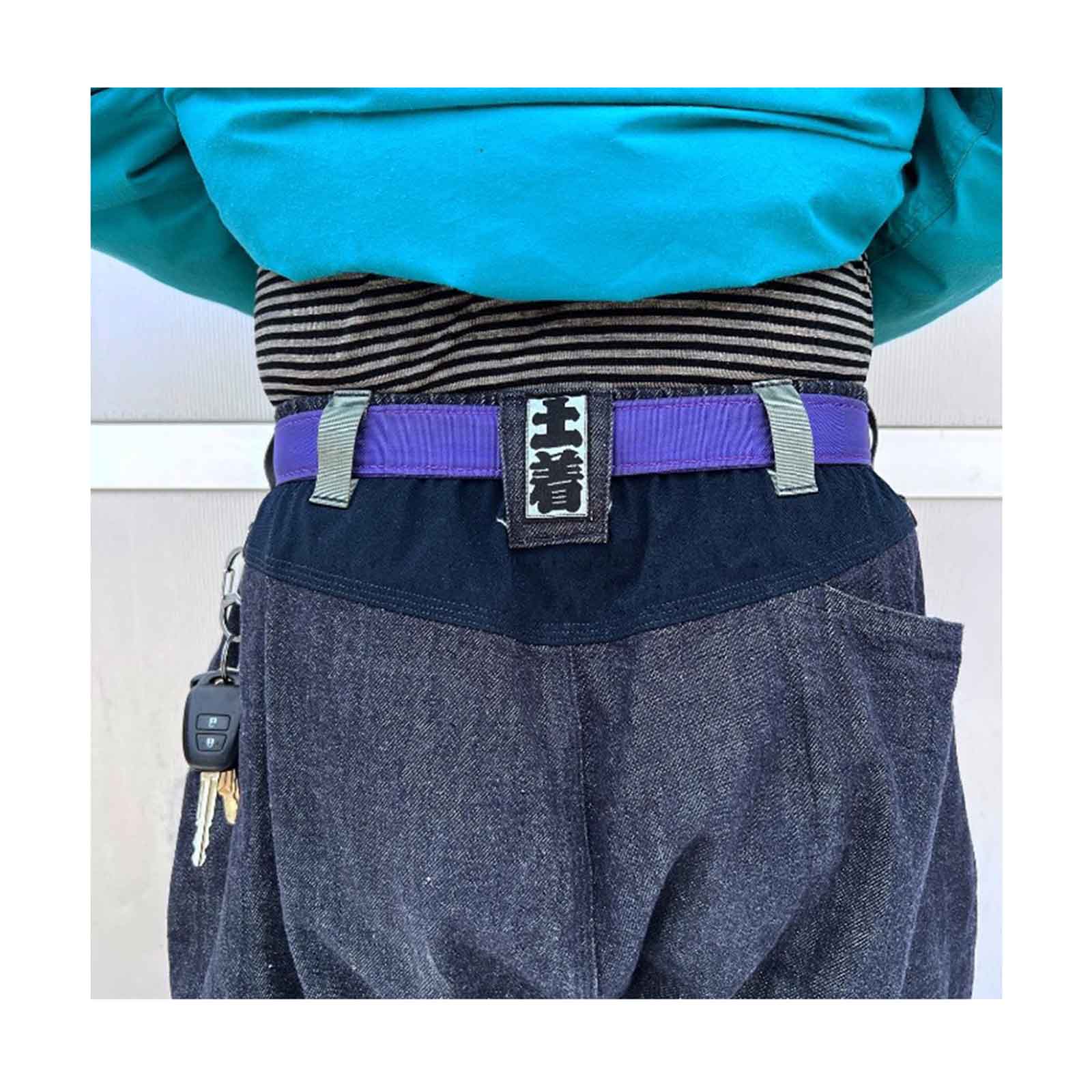 ハーベスタ!ハビコル/デニムボンデッジニッカパンツ L