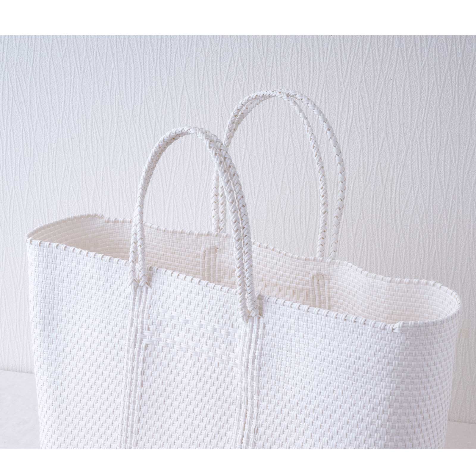 mercado bag L／white