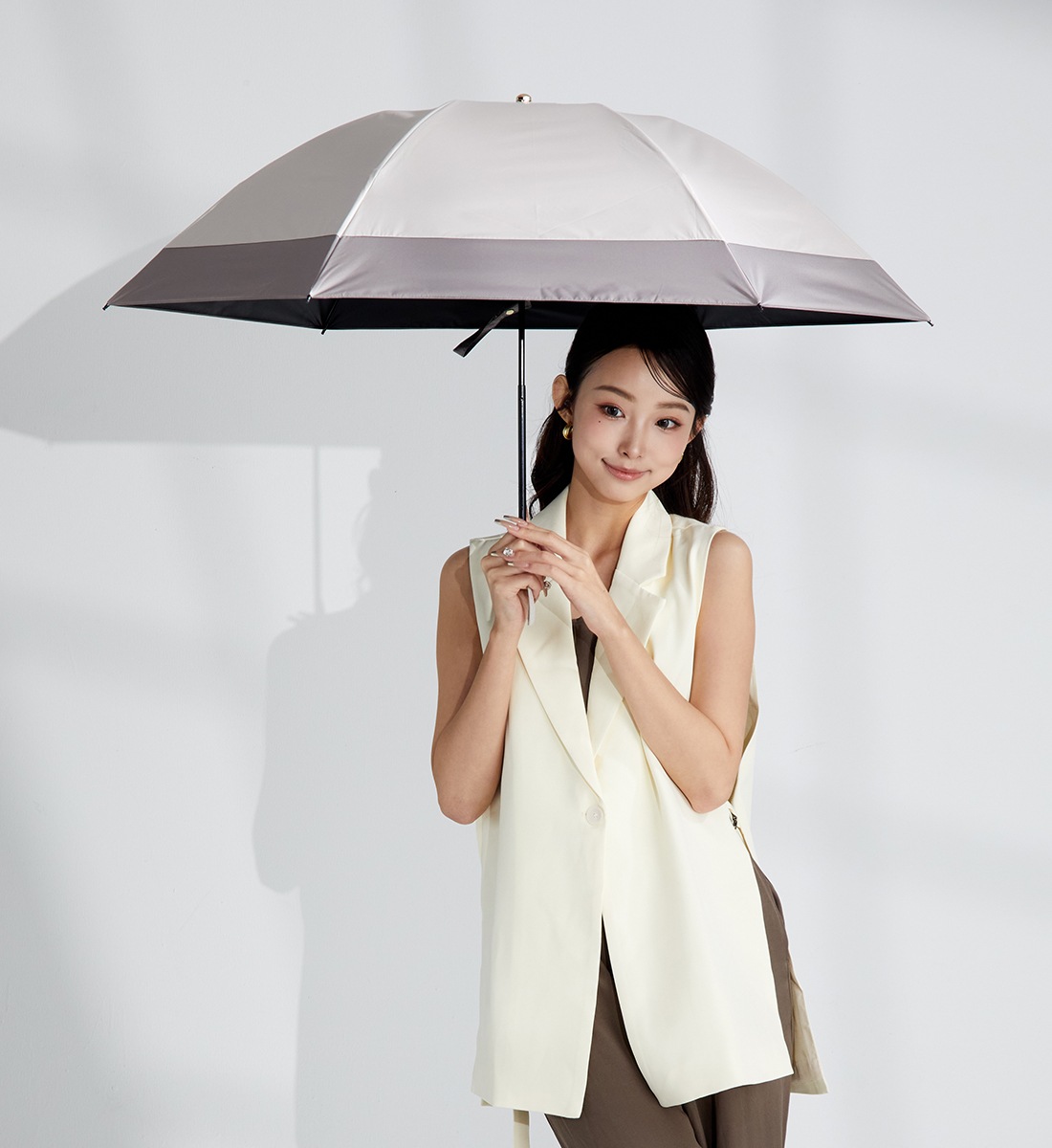 バンブー 逆さ日傘 晴雨兼用～sakasa bamboo bicolor～ | すべての商品