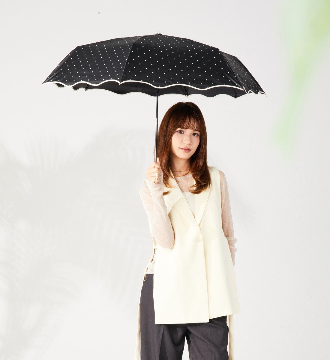 2026新作】J型ハンドル日傘 晴雨兼用～curva+ dot～ | 日傘 | KIZAWA