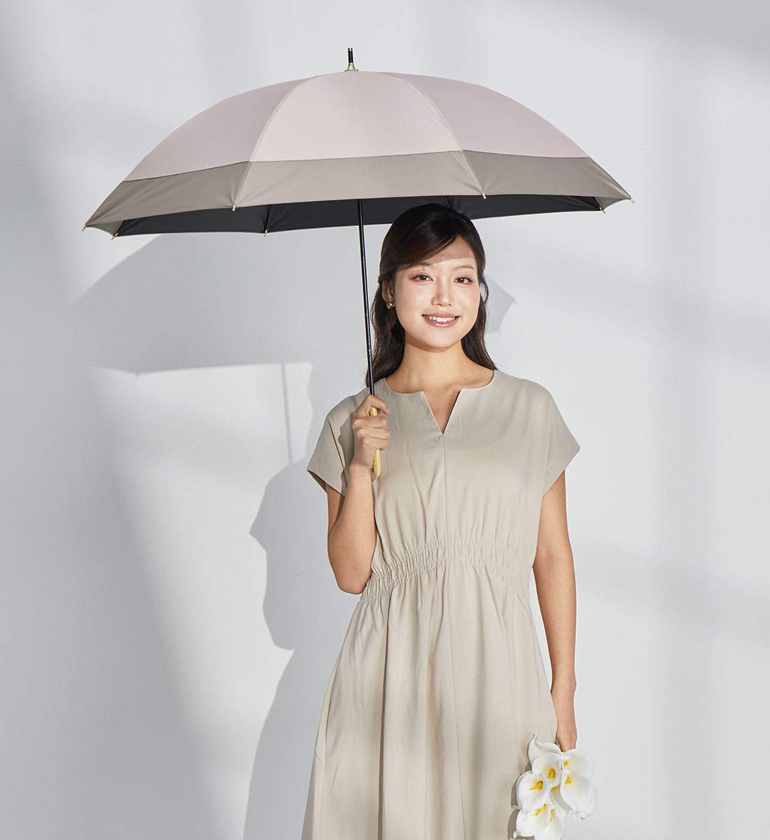 2026新作】ラタン ショート丈 晴雨兼用傘 55cm 日傘 雨傘～prism