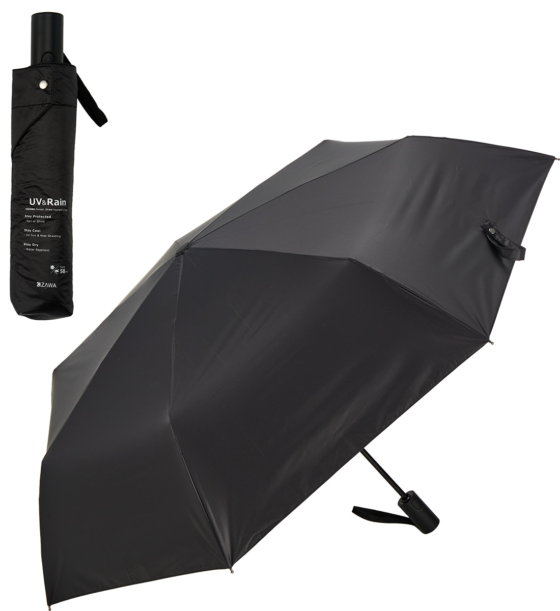 2026新色】自動開閉 折りたたみ日傘 晴雨兼用～UVest eagle+