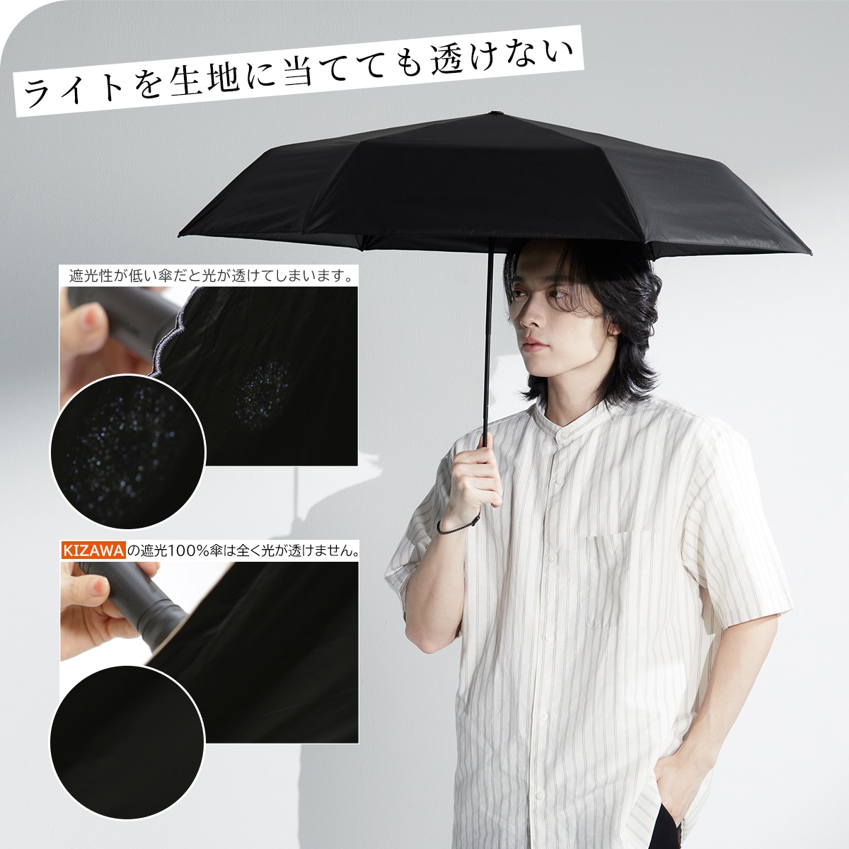 Amazon | サカナクション Sakanaction 折りたたみ傘 メンズ