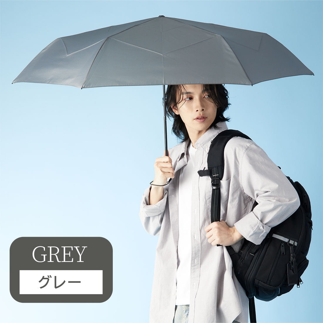 Fujimariさま専用！ 3秒で畳める 雨傘 形状安定 折りたたみ傘 軽量 6本骨 直径108cm