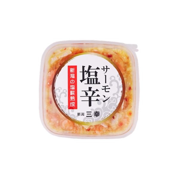 【数量限定サイズ】サーモン塩辛 140g（角タッパー）Q-87