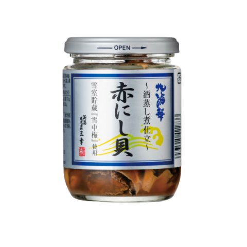 酒蒸し煮仕立 赤にし貝（ロング瓶）M-17