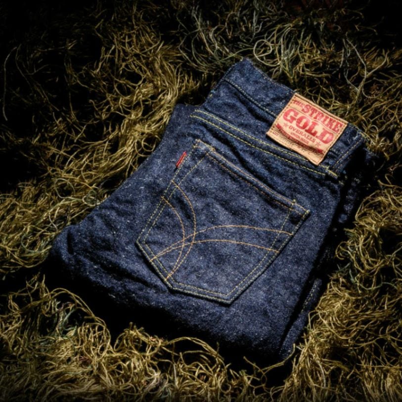 SG0105KE】 ストライクゴールド Keep Earthシリーズ 天然藍100%ロープ染色オーガニック 17oz オリジナルセルビッチデニム
