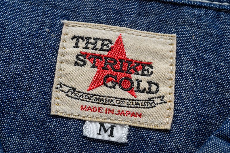 ȥ饤 ӥå ֥졼  SGS2301 / The Strike Gold Selvedge Chambray Work Shirt