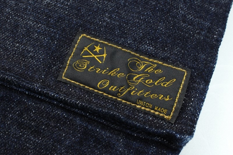 ȥ饤 15oz ꥸʥ ӥå ǥ˥ ⡼ إå Хå SGA2403 / The Strike Gold 15oz Original Selvedge Denim Small Helmet Bag