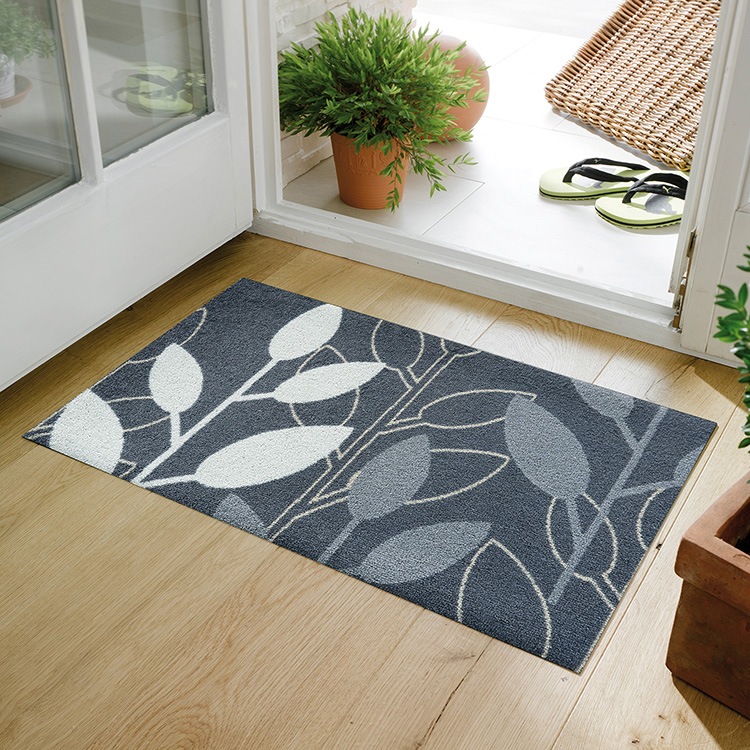 ���إޥå� �̲��������� Nordic Leaf grey 50��80cm