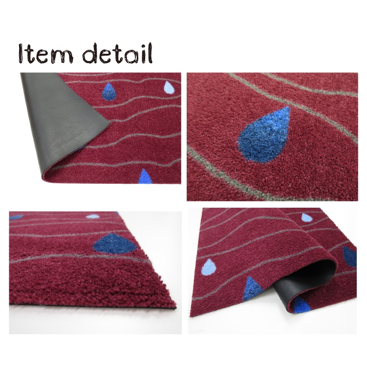�ڼ��������۸��إޥå� Dew (Burgundy) 50��75cm