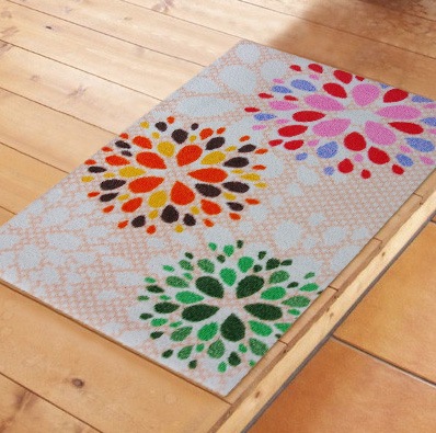 �ڼ��������۸��إޥå� Hana_�� (Beige/Grey) 50��80cm