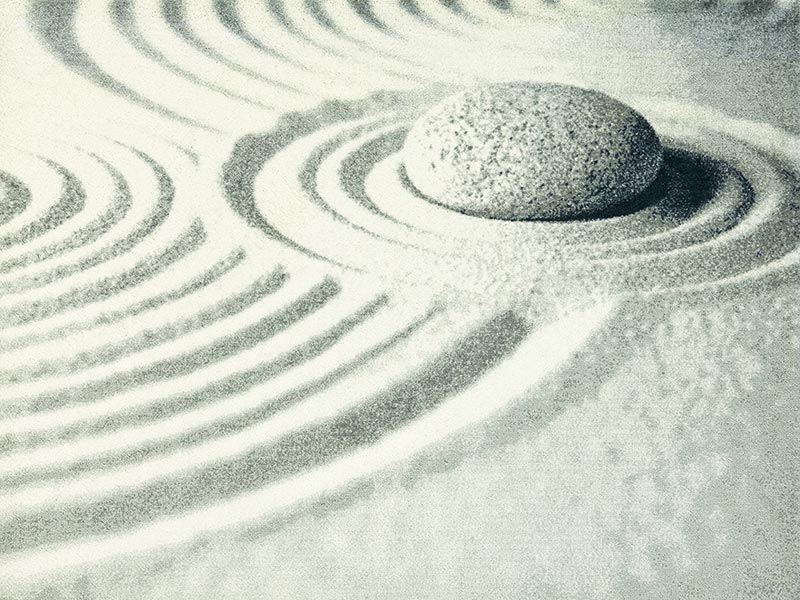 �ڼ��������۸��إޥåȡ����ե����ѥޥå� Office & Decor KARESANSUI 1 / �ϻ��� 1 90��120cm