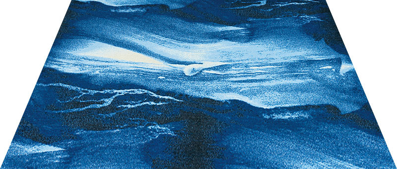 �ڼ��������۸��إޥåȡ����ե����ѥޥå� Office & Decor Blue Marble / �֥롼�ޡ��֥� 145��200cm