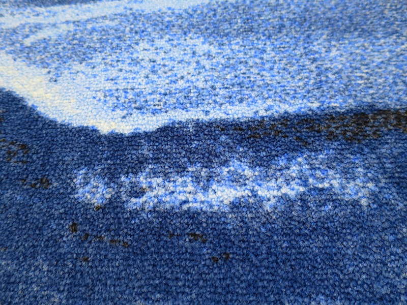 �ڼ��������۸��إޥåȡ����ե����ѥޥå� Office & Decor Blue Marble / �֥롼�ޡ��֥� 145��200cm