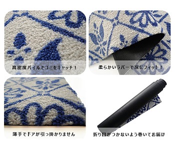 �ڼ��������۸��إޥå� Flower Tiles 60��90cm