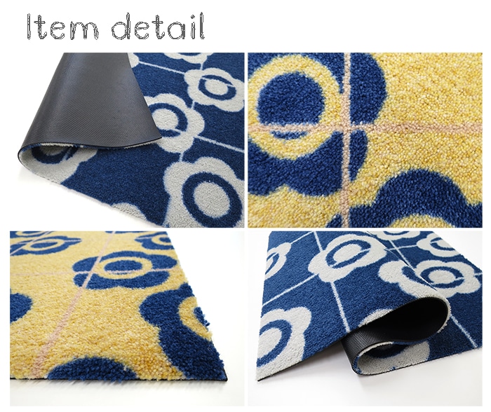 �ڼ��������۸��إޥå� Kukka (Blue/Yellow) 50��75cm