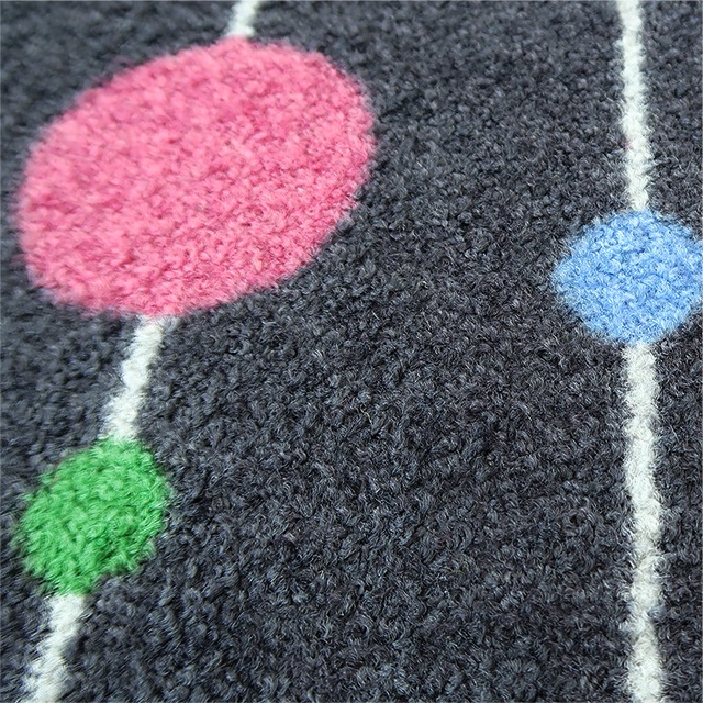 �����ò� ���إޥå� wash+dry(�����å��� ����� �ɥ饤) Circles on Lines Grey 50��75cm