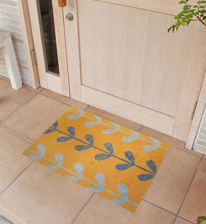 �ڼ��������۸��إޥå� Natural Leaf (����/�褳) 50��75cm