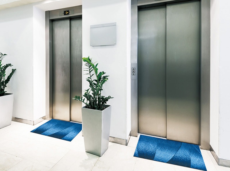 �ڼ��������۸��إޥåȡ����ե����ѥޥå� Office & Decor Blue Wool / �֥롼������ 145��200cm