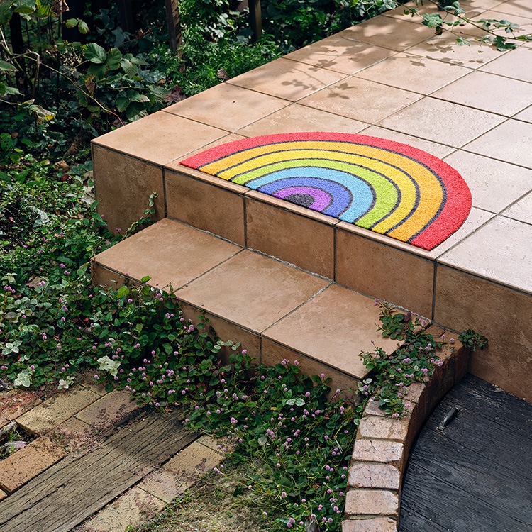 ���إޥå� wash+dry(�����å��� ����� �ɥ饤) Round Rainbow 50��85cm