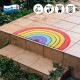 ���إޥå� wash+dry(�����å��� ����� �ɥ饤) Round Rainbow 50��85cm